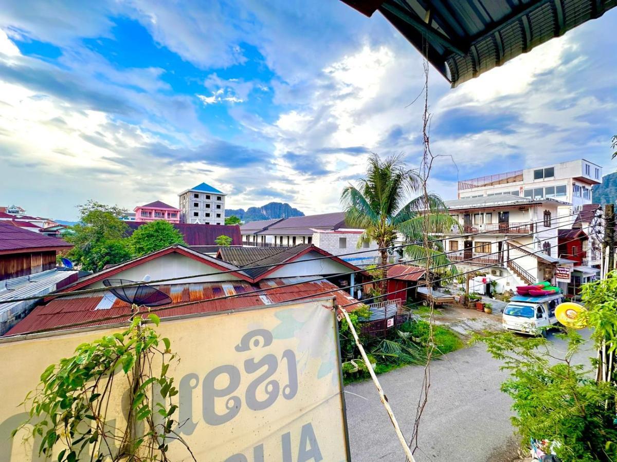 Vang Vieng Global Hostel Экстерьер фото