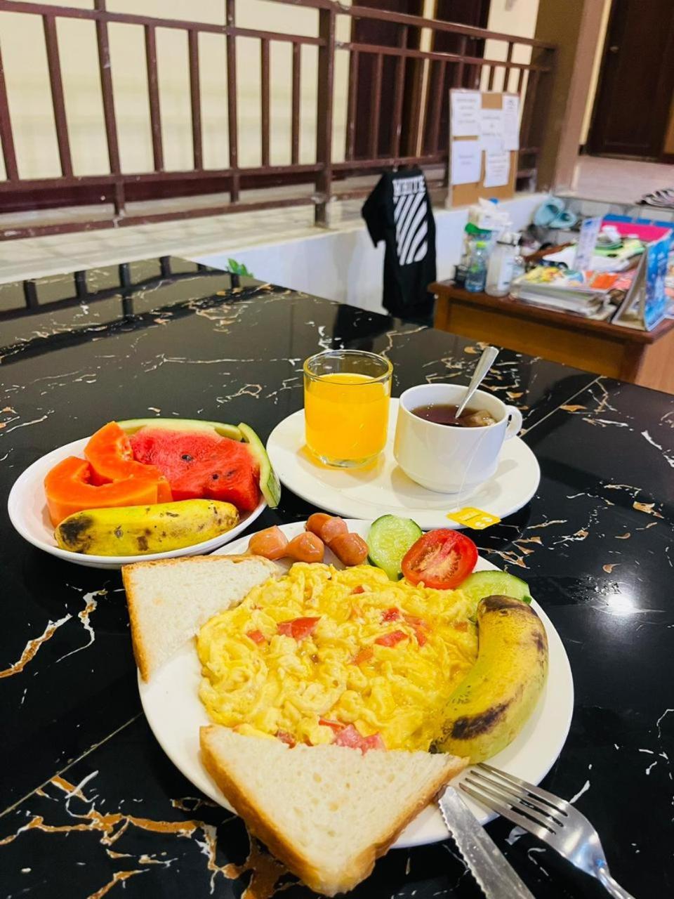 Vang Vieng Global Hostel Экстерьер фото